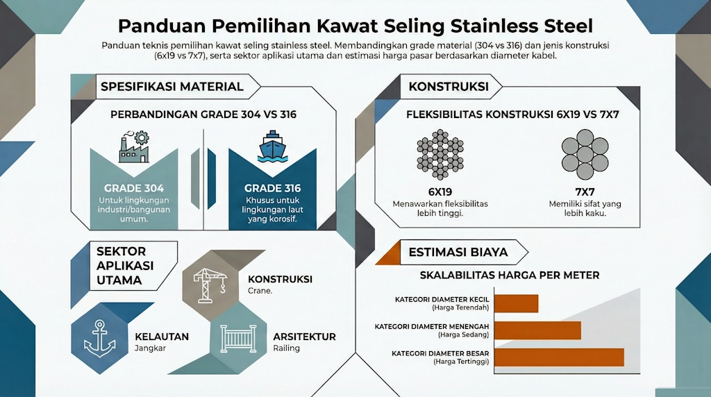 Kawat Seling Stainless Steel